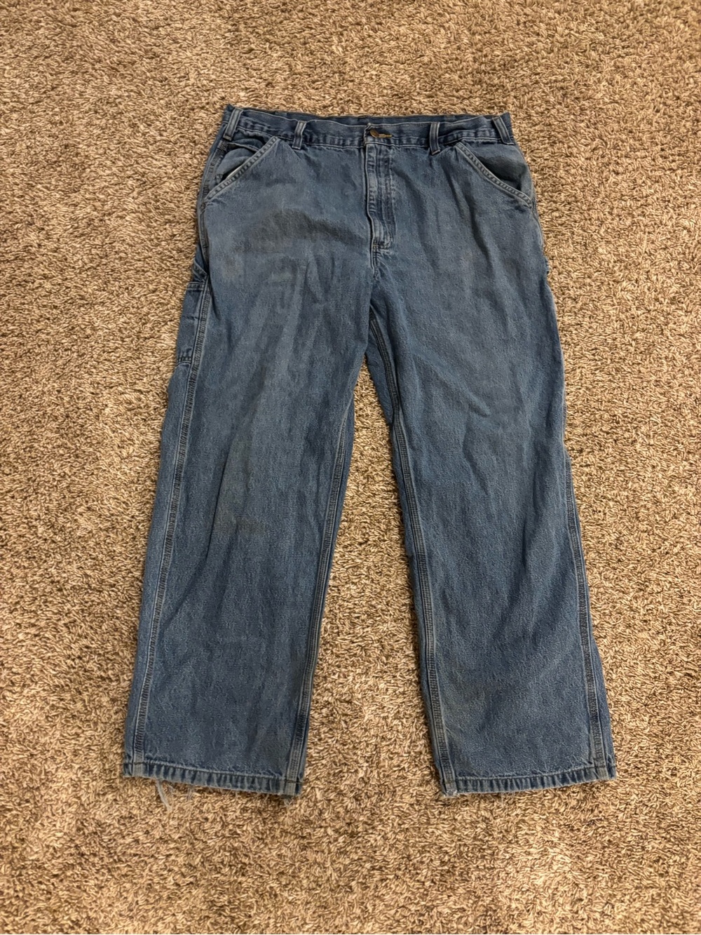 Carhartt Men's Relaxed Fit Blue Denim Jeans